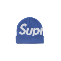 Supreme Big Logo Beanie (FW24) Blue