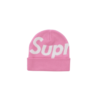 Supreme Big Logo Beanie (FW24) Pink