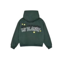 Broken Planet My Planet Zip Up Hoodie Green