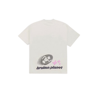 Broken Planet Cosmic Speed T-shirt Bone White