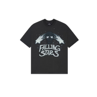 Broken Planet Falling Stars T-Shirt Soot Black