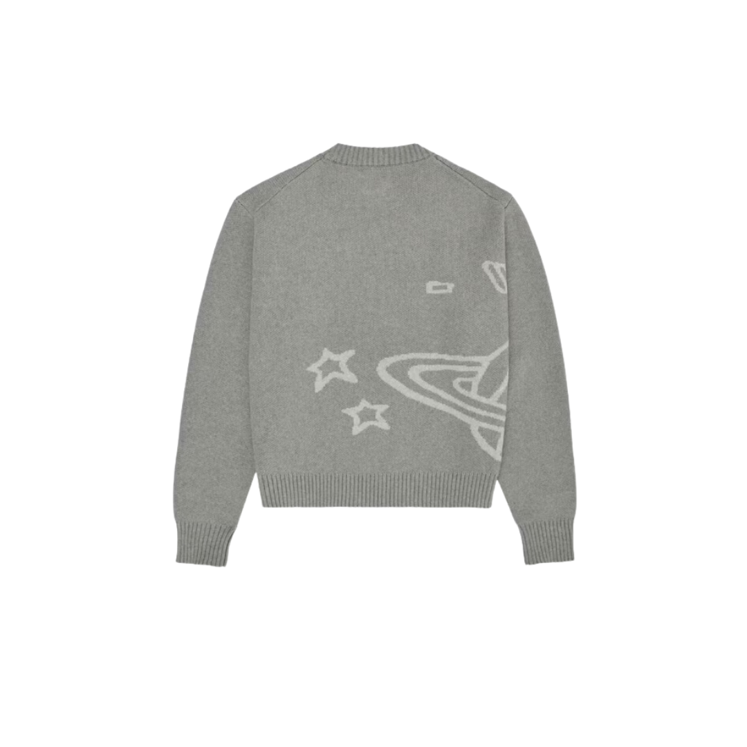 Broken Planet Knit Sweater Heather Grey