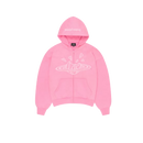 Broken Planet Zip Up Hoodie Candy Pink