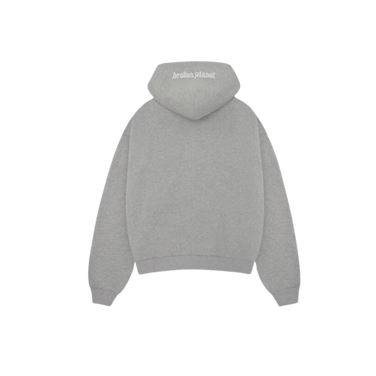 Broken Planet Zip Up Hoodie Heather Gray (SS24) | Snrkickz