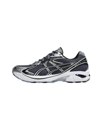 ASICS GT-2160 Indigo Fog Pure Silver 1203A275-500 zijaanzicht met indigo fog mesh, pure silver overlays en retro running silhouet

