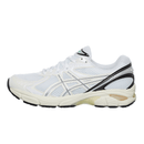 ASICS GT-2160 White Black 1203A320-100 zijaanzicht met wit mesh, zwarte tiger stripes en zilveren panelen in retro running stijl