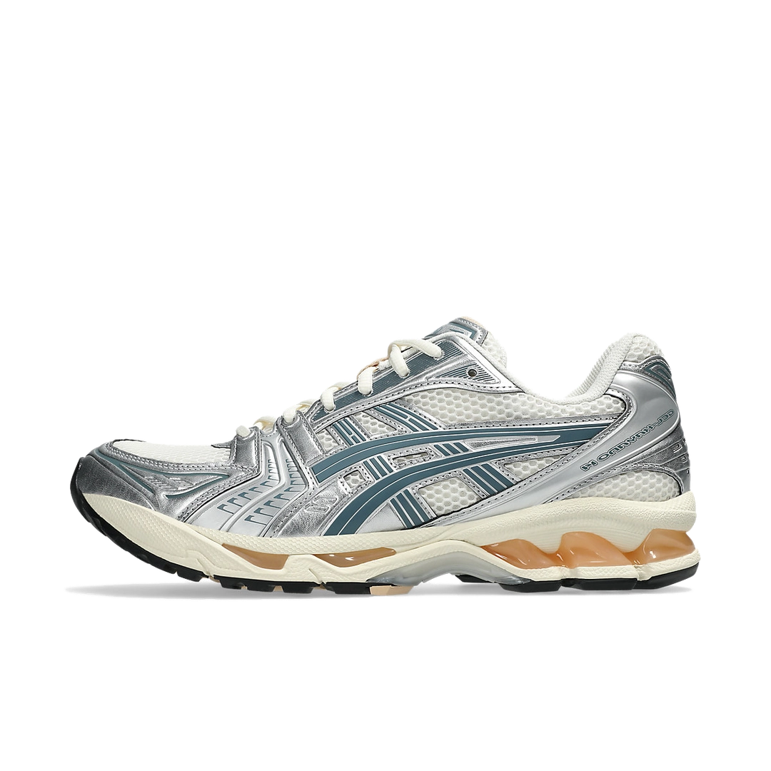 ASICS Gel-Kayano 14 Birch Pure Silver Teal Gold (1203A537-109) | Snrkickz