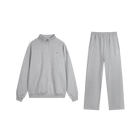 Alo Accolade 1/4 Zip Pullover Athletic Heather Grey Full Set