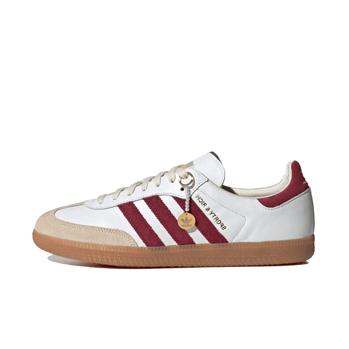 Adidas Samba OG Sporty & Rich Weiß Core Burgunder