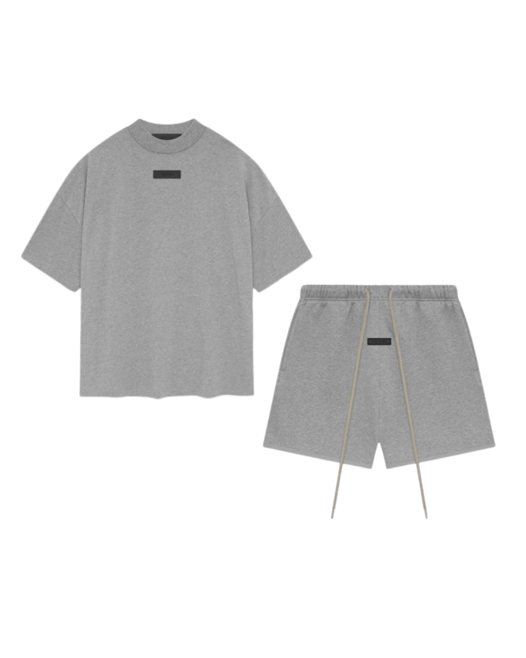 Essentials Dark Heather Oatmeal Short Set FW23