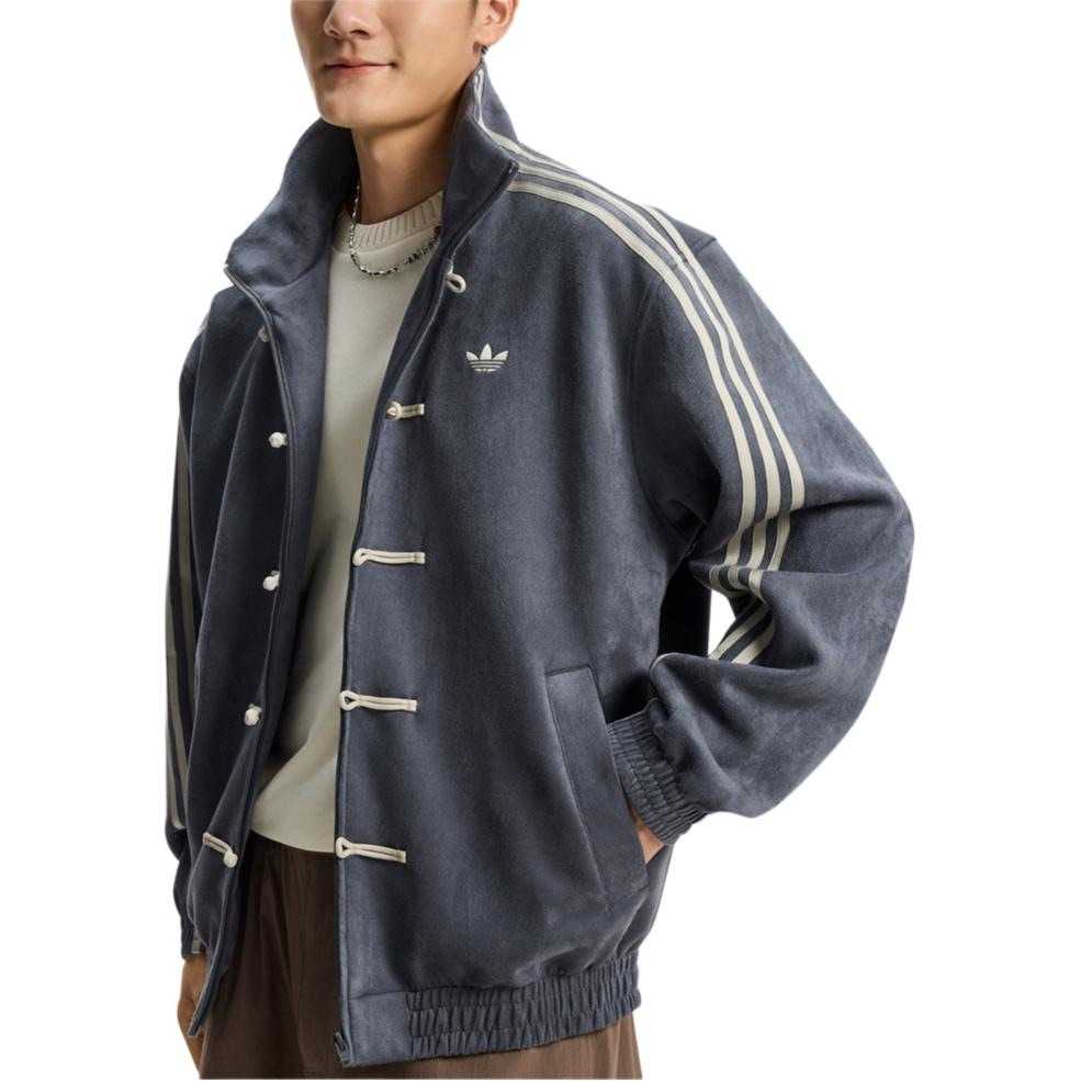 Adidas CTT Chinese Track Top 3.1 Gender Neutral Jacket (Asia Sizing) Dark Grey