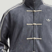 Adidas CTT Chinese Track Top 3.1 Gender Neutral Jacket (Asia Sizing) Dark Grey 3