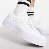 Adidas Gazelle Bold Triple White (Women's) (IE5130) | Snrkickz 4