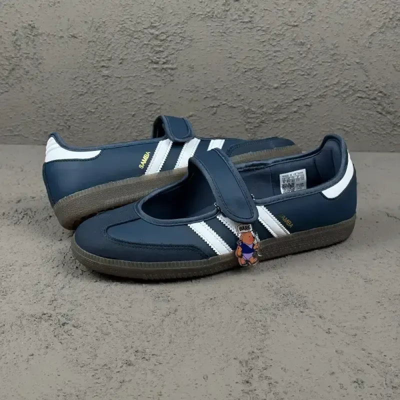 Adidas Samba Jane Crew Navy White (Women's) (IH6484) | Snrkickz 2