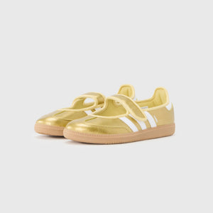 Adidas Samba Jane Gold Metallic White (Women's)