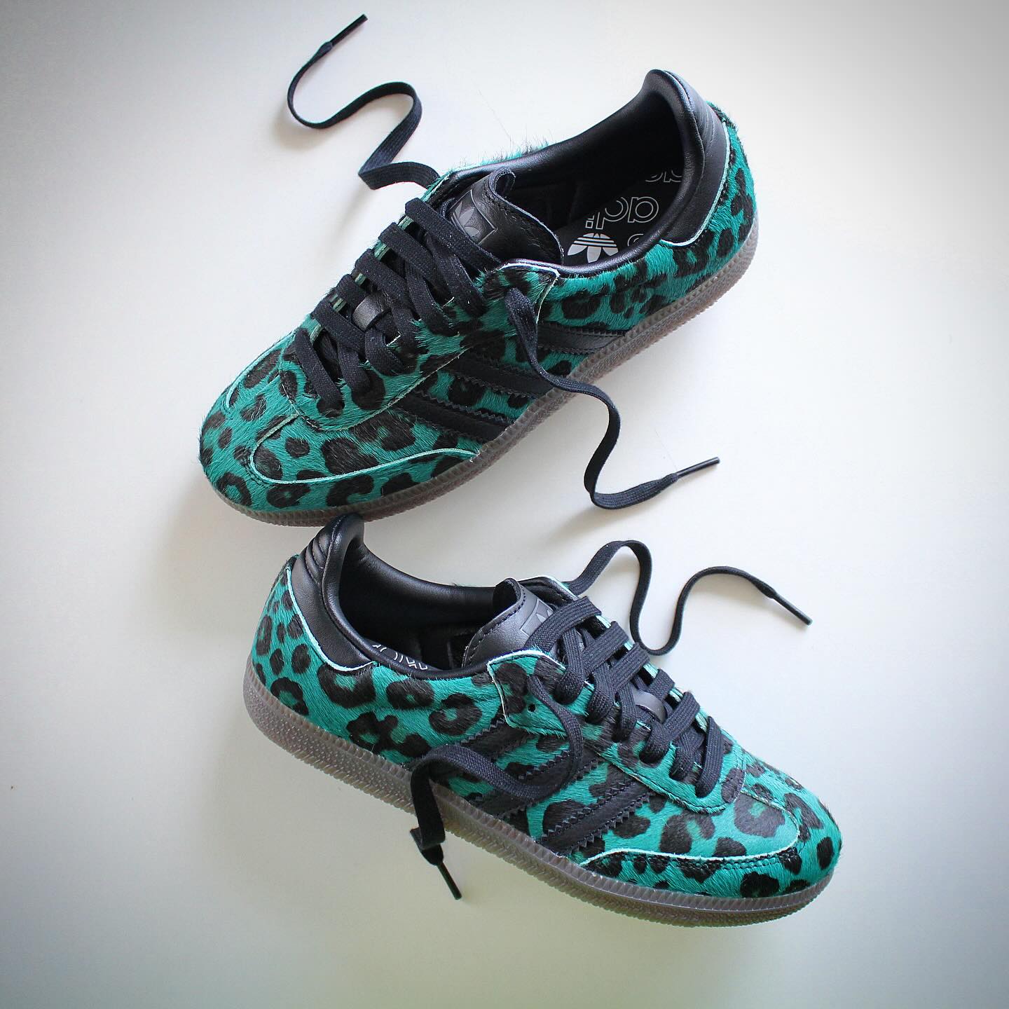 Adidas Samba OG Leopard Semi Screaming Green - View 2 | Snrkickz