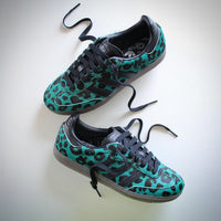 Adidas Samba OG Leopard Semi Screaming Green - View 2 | Snrkickz