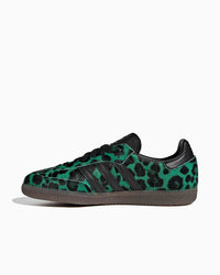 Adidas Samba OG Leopard Semi Screaming Green - View 5 | Snrkickz