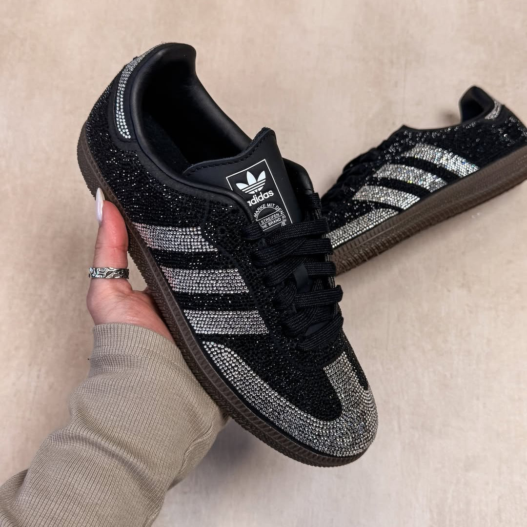 Adidas Samba OG Rhinestone Black Silver (Women's)