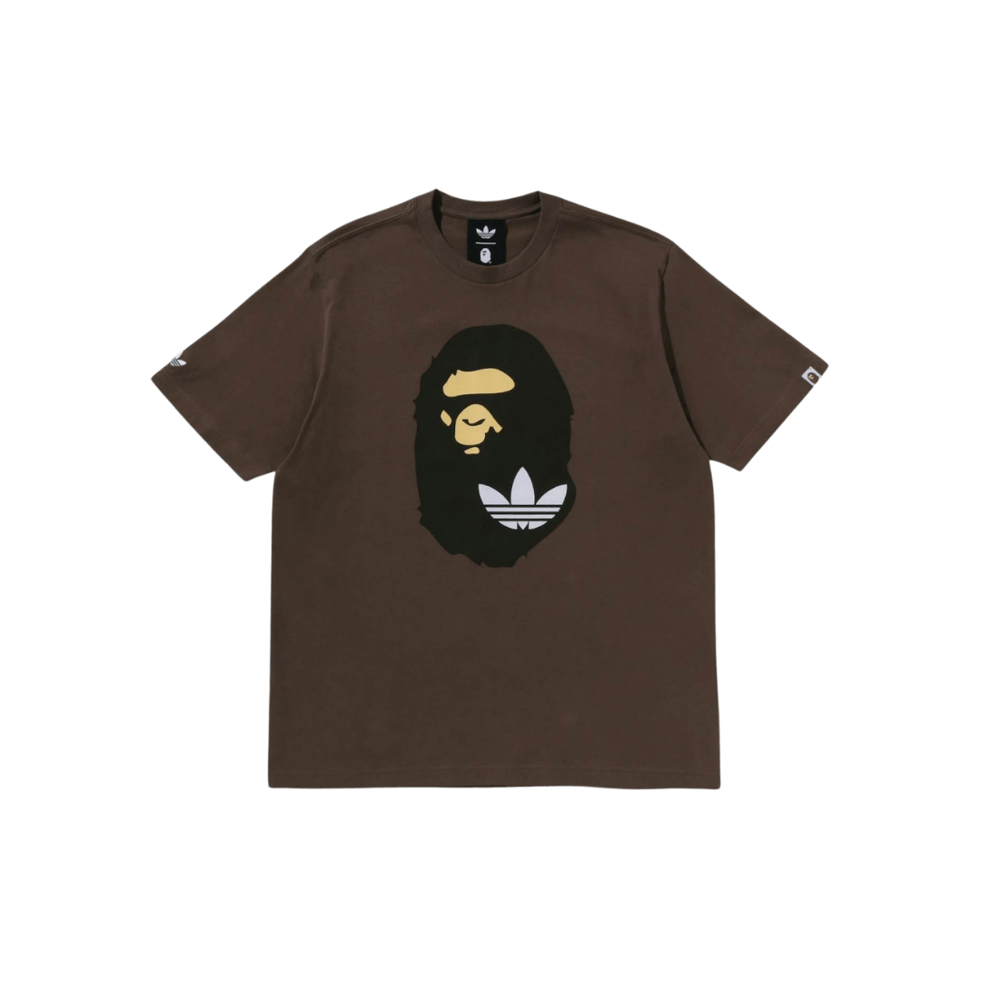 Adidas x BAPE Ape Head Tee Brown | Snrkickz 1