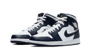 Air Jordan 1 Mid White Metallic Gold Obsidian