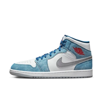 Air Jordan 1 Mid French Blue Fire Red - SnrKickz