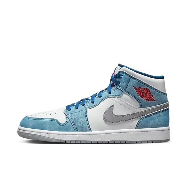 Air Jordan 1 Mid French Blue Fire Red