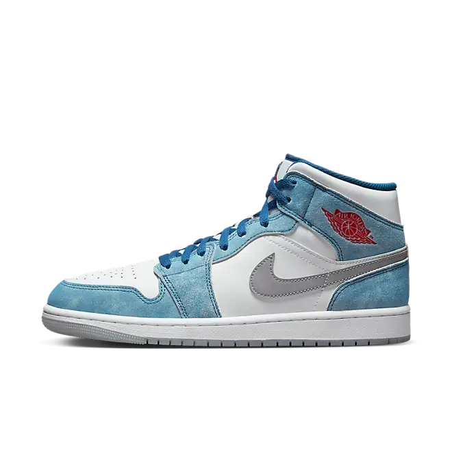 Air Jordan 1 Mid French Blue Fire Red