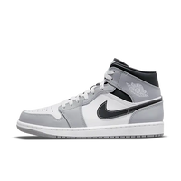 Air Jordan 1 Mid Light Smoke Grey Anthracite - SnrKickz
