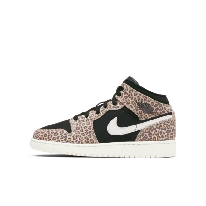 Air Jordan 1 Mid SE GS Leopard