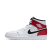 Air Jordan 1 Mid White Black Gym Red