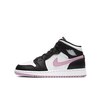 Air Jordan 1 Mid White Black Light Arctic Pink (GS) - SnrKickz