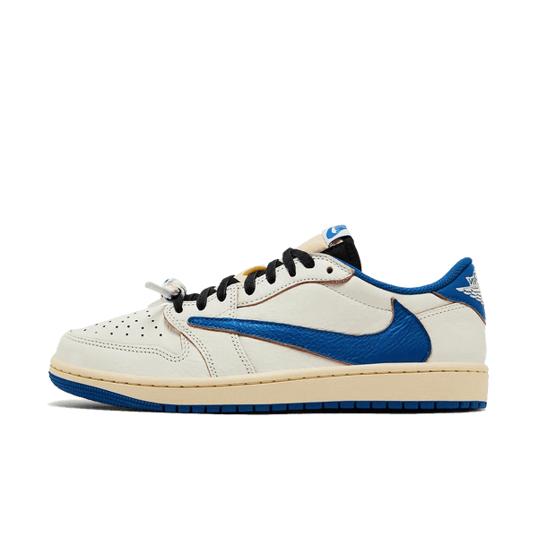 Air Jordan 1 Retro Low OG SP Fragment x Travis Scott Sail Military Blue