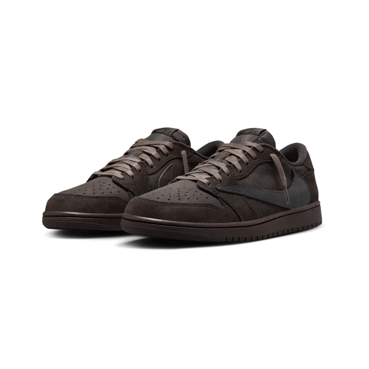 Air Jordan 1 Low Travis Scott Brown Velvet Snrkickz2