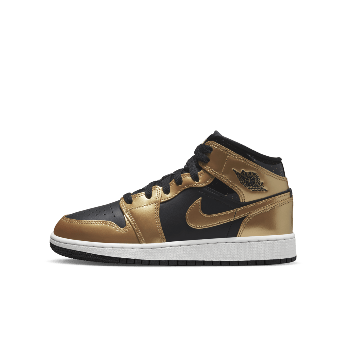 Air Jordan 1 Mid SE Metallic Gold Black (GS)