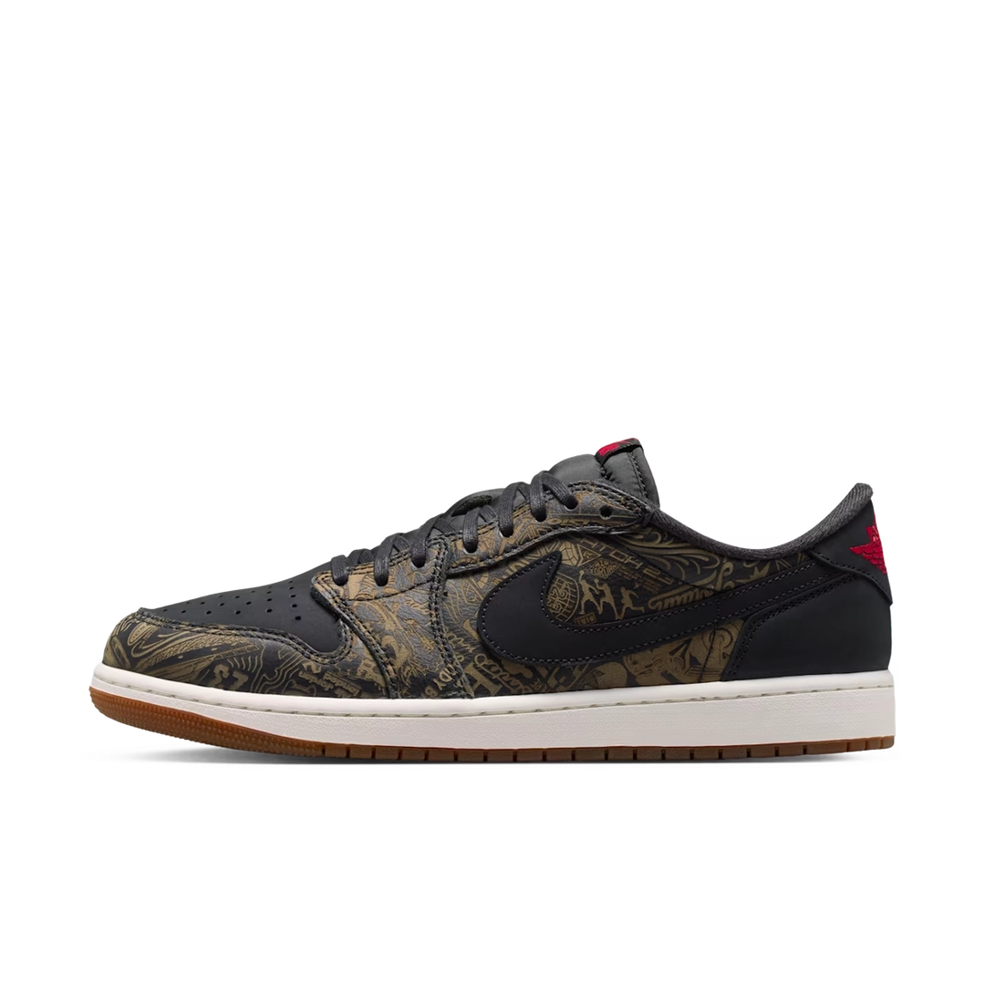 Air Jordan 1 Retro Low OG Laser Black University Red (IV6750-001) | Snrkickz