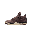 Air Jordan 4 A Ma Maniére sneaker in Violet Ore nubuck met Medium Ash details en zichtbare Air unit zijaanzicht