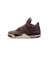 Air Jordan 4 A Ma Maniére sneaker in Violet Ore nubuck met Medium Ash details en zichtbare Air unit zijaanzicht
