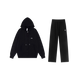 Alo Accolade Full Zip Hoodie Black Set