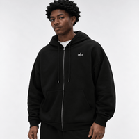Alo Accolade Full Zip Hoodie Black Set Snrkickz