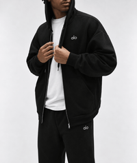 Alo Accolade Full Zip Hoodie Black Set Snrkickz 2