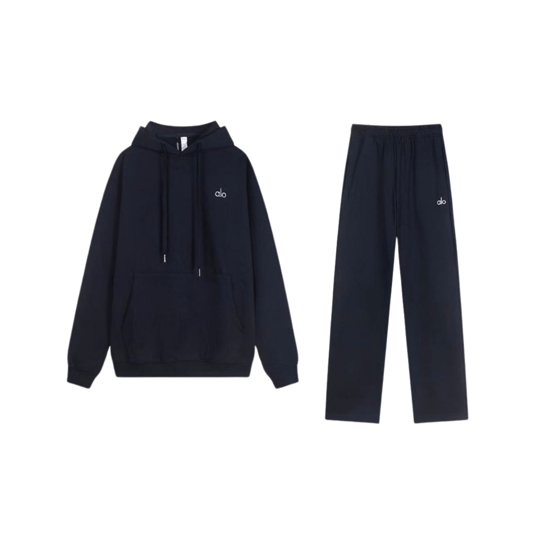 Alo Accolade Navy Blue Full Set Straight Leg