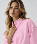 Alo Yoga Accolade Crew Neck Pullover Pink Marshmallow Snrkickz 3