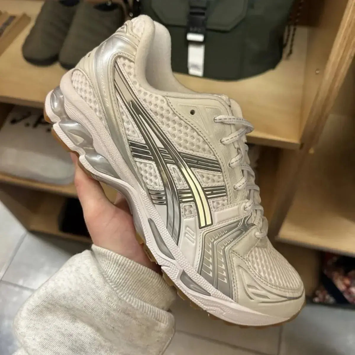 Asics Gel-Kayano 14 A.P.C. White Pure Silver