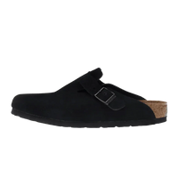 Birkenstock Boston Soft Footbed Suede Black (660471) | Snrkickz