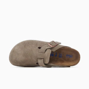 Birkenstock Boston Soft Footbed Suede Taupe (0560771) | Snrkickz 4