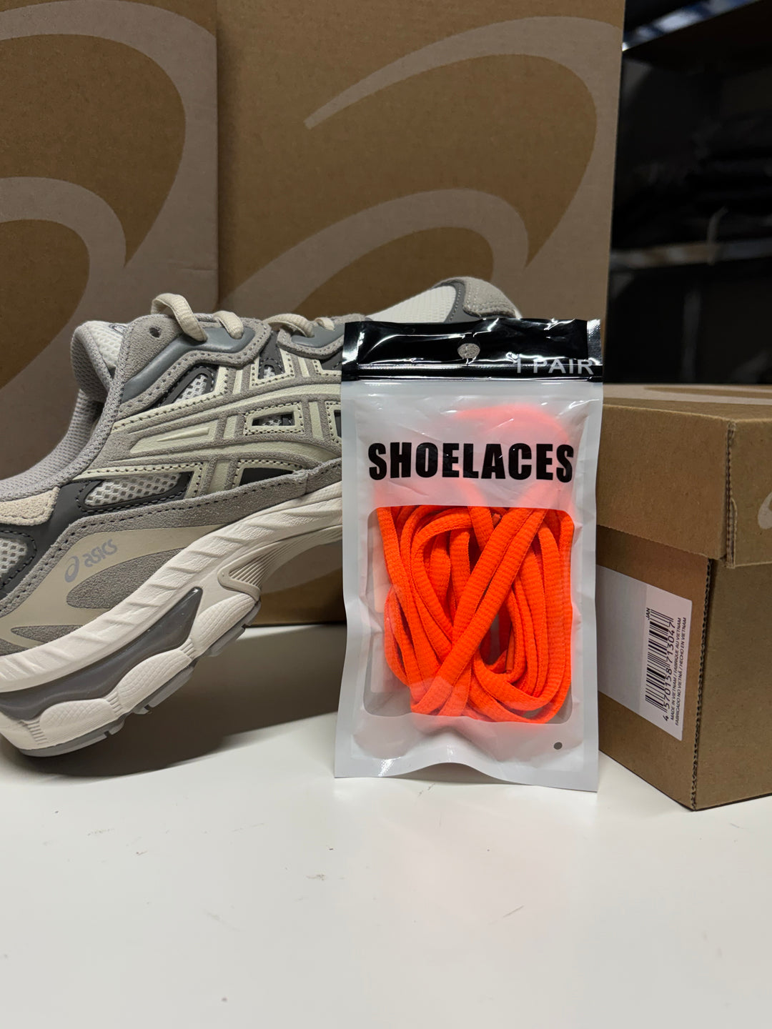 Asics Orange Shoelaces