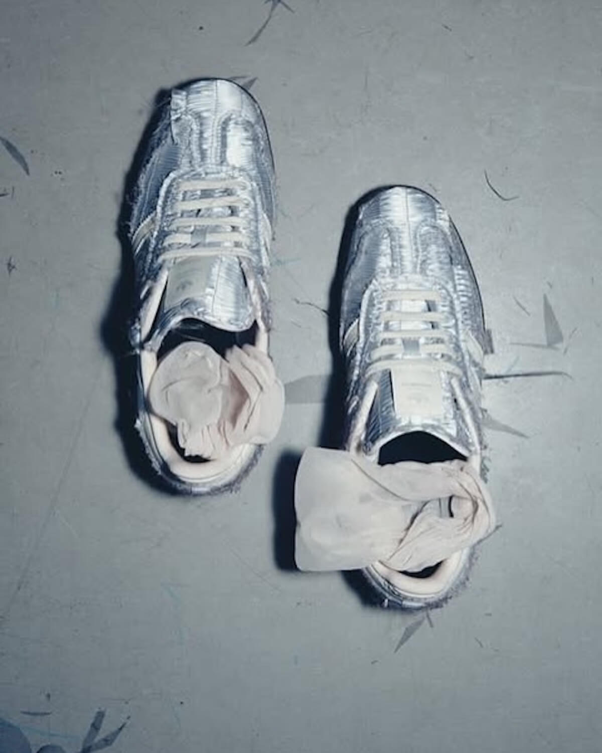 Adidas Samba OG Caroline Hu Satin Silver Metallic
