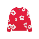 Denim Tears Long Sleeve Cotton Wreath T-shirt Red
