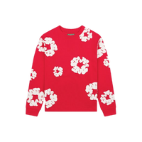 Denim Tears Long Sleeve Cotton Wreath T-shirt Red